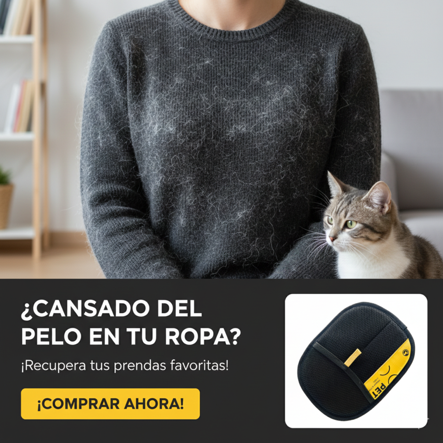 GUANTES REMOVEDORES DE PELO